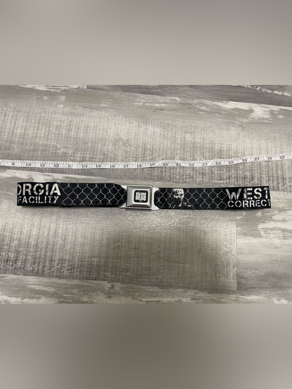 The Walking Dead Black Seatbelt Belt
